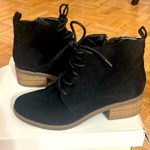 Faux suede booties. Size 81/2